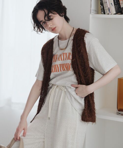 Green Parks（グリーンパークス） ベスト ジレ フェザーノースリーブ