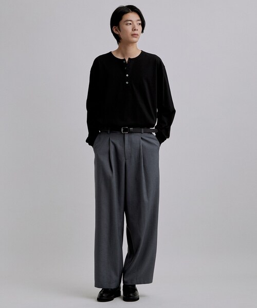 tk.TAKEO KIKUCHI（ティーケータケオキクチ） ヘンリーネック tシャツ