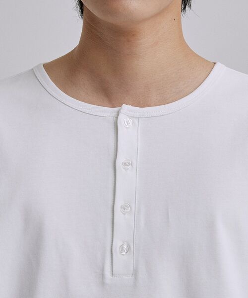 tk.TAKEO KIKUCHI（ティーケータケオキクチ） ヘンリーネック tシャツ