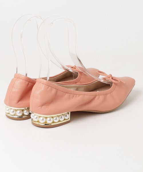 「NEUE THE MARKET」 パンプス 24cm コーラルピンク レディース_画像2