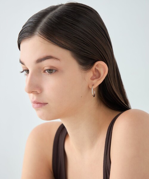 最終お値下げ品 eteフープピアス シルバー ete（エテ） フープ ピアス フープピアス M レディース : ZOZOTOWN