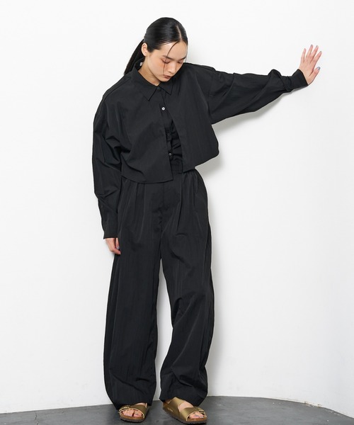 「NOMINE」 長袖シャツ フリー ブラック レディース_画像5