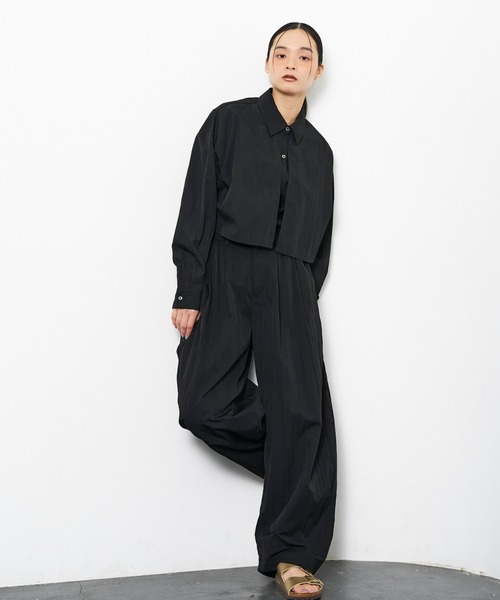 「NOMINE」 長袖シャツ フリー ブラック レディース_画像6