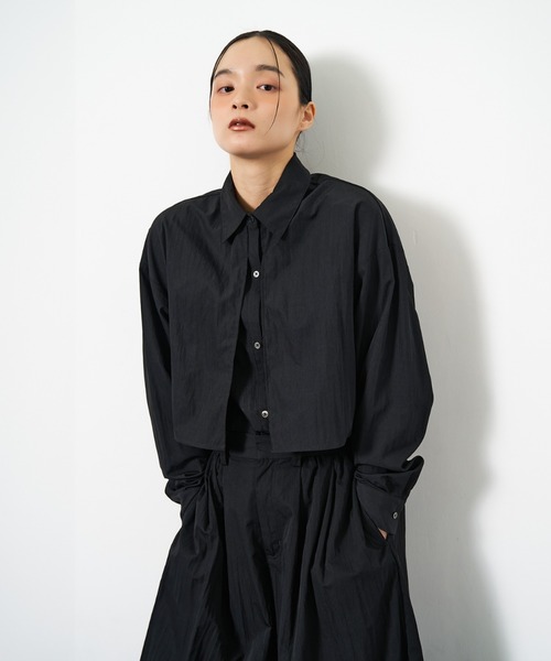 「NOMINE」 長袖シャツ フリー ブラック レディース_画像7