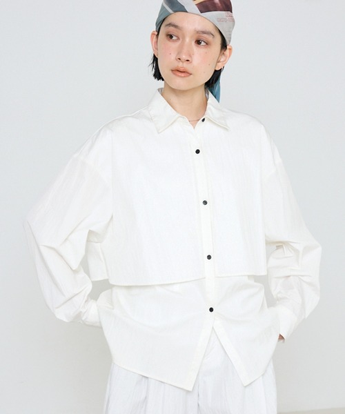 「NOMINE」 長袖シャツ フリー ブラック レディース_画像9
