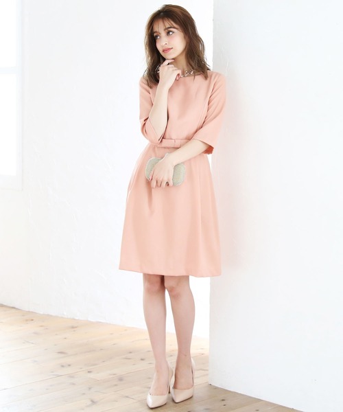 DRESS LAB ドレス 「結婚式/オケージョンドレス」リボンフレア A