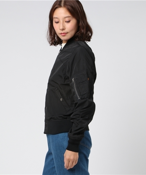 Alpha Industries レディース ジャケット MA-1 「ALPHA」MA-1