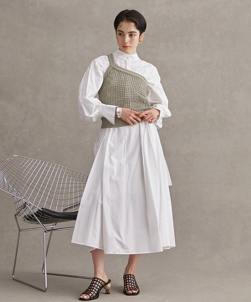 PUBLIC TOKYO 21ss ランダムプリーツ２WAYブラウス PUBLIC TOKYO - PUBLIC TOKYO 21ss ランダムプリーツ2WAY