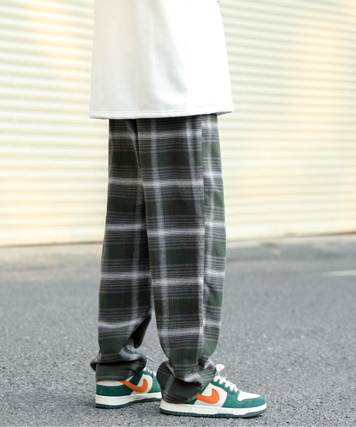 パンツ 【neos -addictive design-】ルーズシルエット 先染め デリバリー チェックパンツ|ZOZOTOWN |09