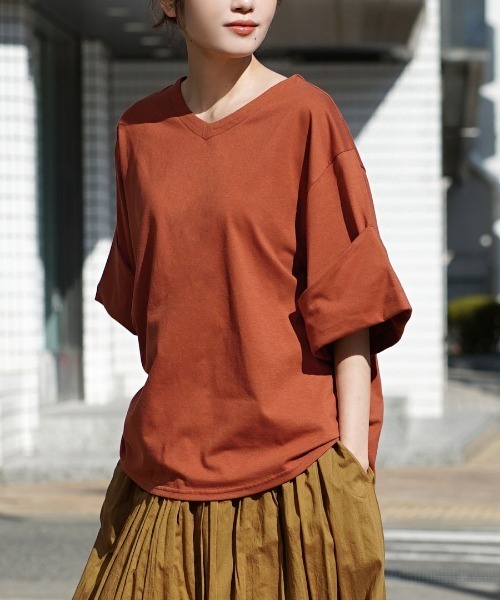 zootie（ズーティー） tシャツ 「簡単にこなれるロールアップ袖