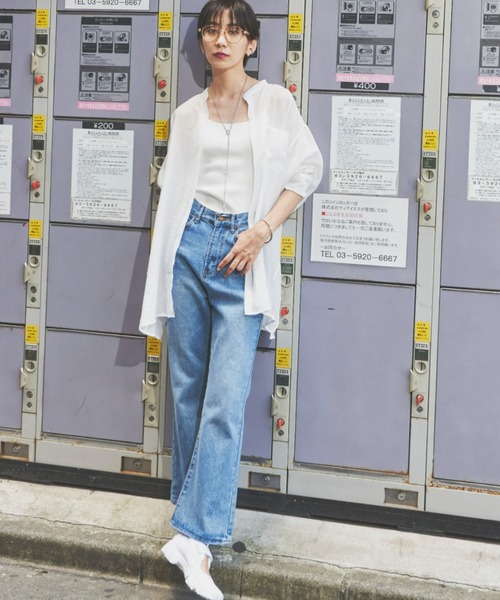 ブラウス シャツ シアータックシャツ レディース Auntie Rosa Holiday シャツ ブラウス バックタックシアーシャツ