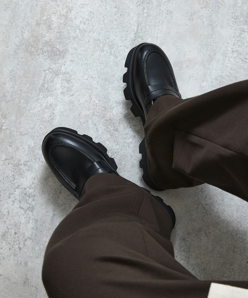 And A ローファー PADRONE パドローネ / LOAFERS with Chunky