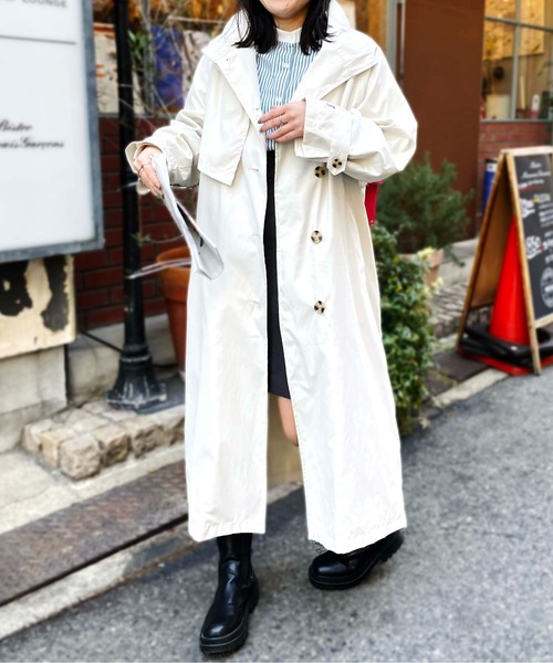 ステンカラーコート ロングコート FREAK'S STORE ステンカラーコート コート 限定展開 Urban