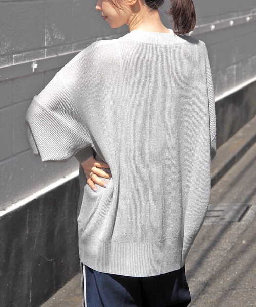 カーディガン Cashmere Collection ビッグカーディガン レディース セール☆2690円→990円 カーディガン レディース ガーター編み