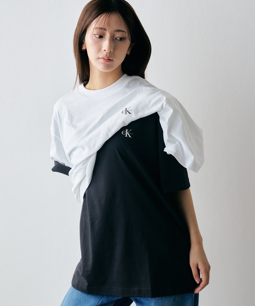 カルバンクライン Tシャツ 2枚セット M 白黒 新品未使用 CKロゴ 正規品 Calvin Klein（カルバン・クライン） tシャツ 「WEB限定」ユニセックス