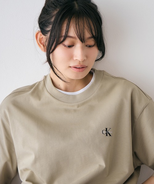   ユニセックス CK ロゴ リラックスフィット Tシャツ WEB限定】ユニセックス CK ロゴ リラックスフィット Tシャツ 2枚