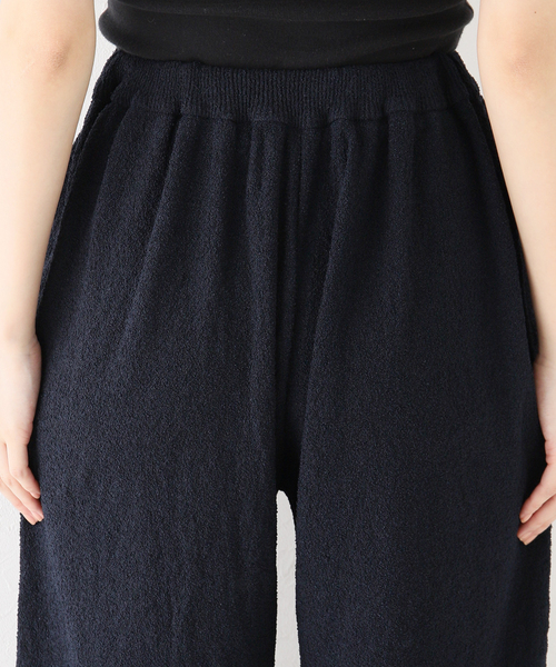 【新品未使用】Walenode ペーパーブークレニットパンツ walenode パンツ 【walenode / ウェルノード 】ペーパーブークレ
