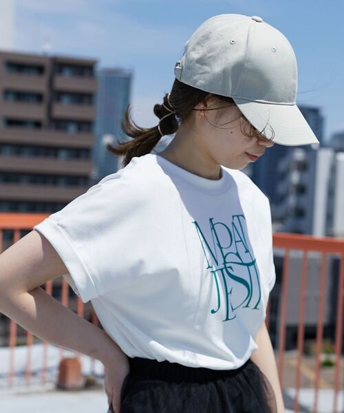 売れ筋商品|||マジェスティック Tシャツ レディース  Navy nAvy ハートロゴ刺繍Tシャツ レディース