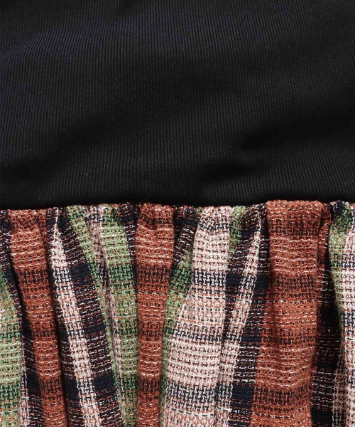 DRESSLAVE（ドレスレイブ） ワンピース slub check switching dress