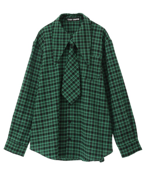 キャンディストリッパー シャツ ブラウス★PRETEND CHECK シャツ Candy Stripper シャツ ブラウス PRETEND CHECK : ZOZOTOWN