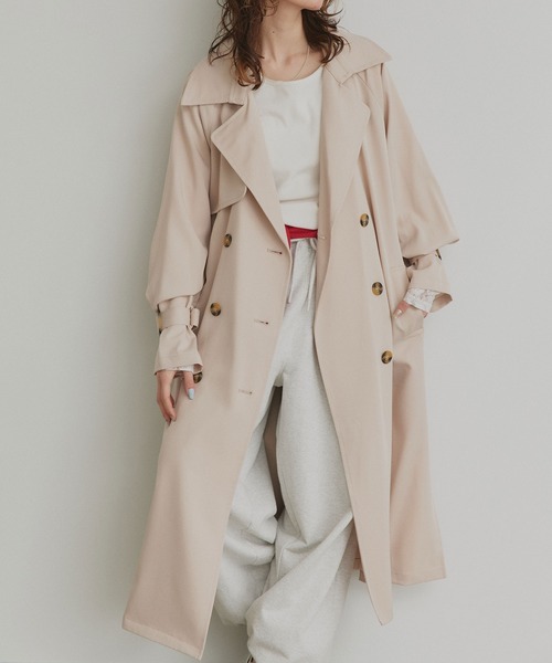 ad thie（アドティエ） トレンチコート コート キャンディースリーブ
