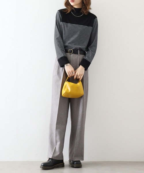 tシャツ BRODIAEA 起毛ボーダープルオーバー レディース tシャツ BRODIAEA 起毛ボーダープルオーバー レディース