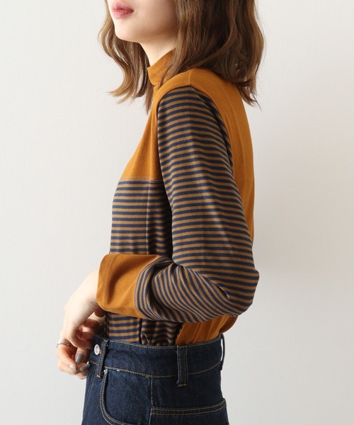 tシャツ BRODIAEA 起毛ボーダープルオーバー レディース tシャツ BRODIAEA 起毛ボーダープルオーバー レディース