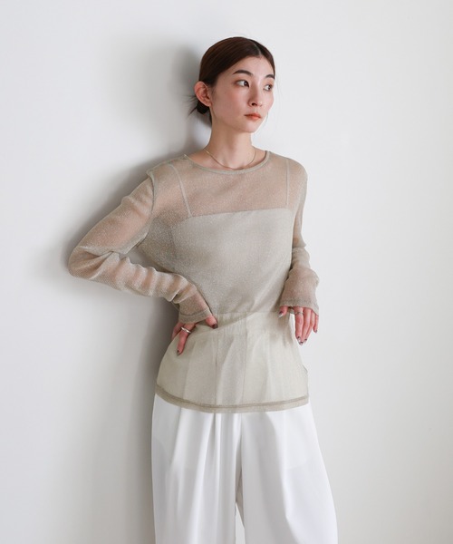 select MOCA（セレクトモカ） tシャツ ラメシアートップス レディース