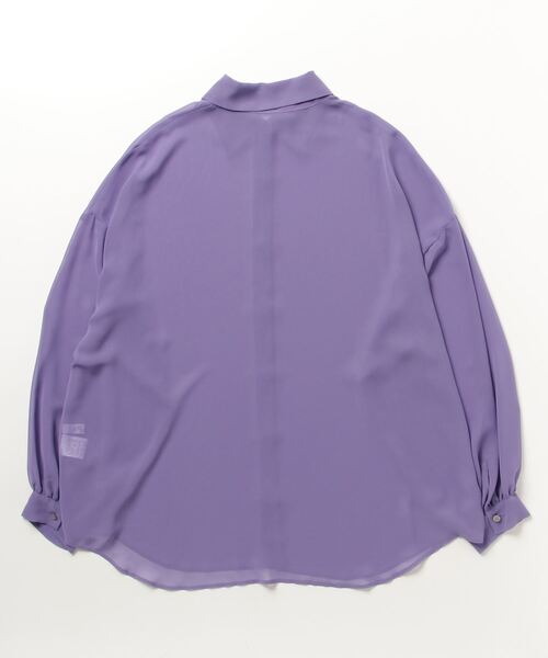 シャツ ブラウス レディース RADIO EVA A177 EVANGELION Sheer Shirt｜zozo｜10