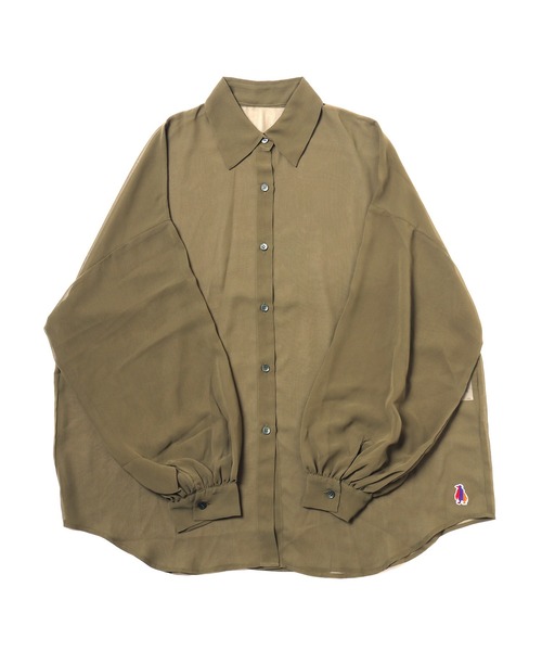 ブラウス シャツ RADIO EVA A177 EVANGELION Sheer Shirt レディース メンズ