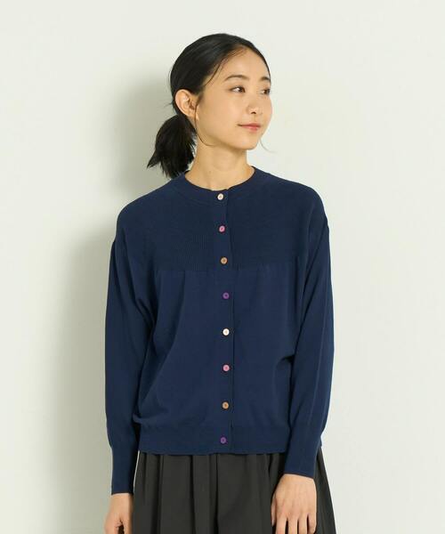 ADIEU TRISTESSE カーディガン コットンカラフルボタン