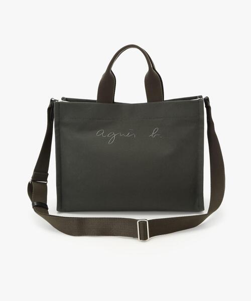【美品 最終値下げ】agnes b. レザー 2way トートバッグ agnes b. トートバッグ 2wayトートバッグ (YAS14−02