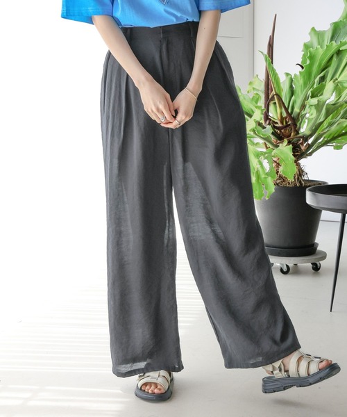 小林品 LEPSIM パンツ 2タックストレートワイドパンツ 117917