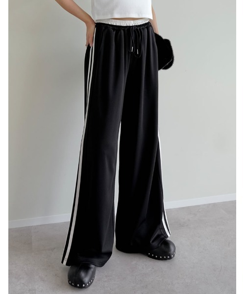 新品激安!!CALEE SIDE LINE ワイドパンツ L 新品激安!!CALEE SIDE LINE ワイドパンツ L