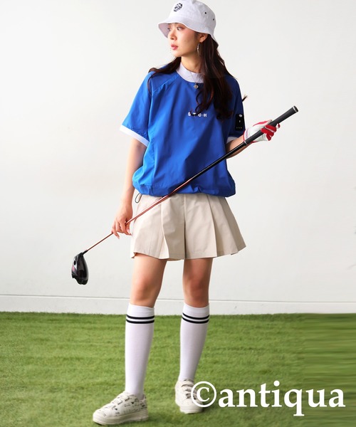 antiqua（アンティカ） antiqua tシャツ 半袖 「STCH」リブ配色