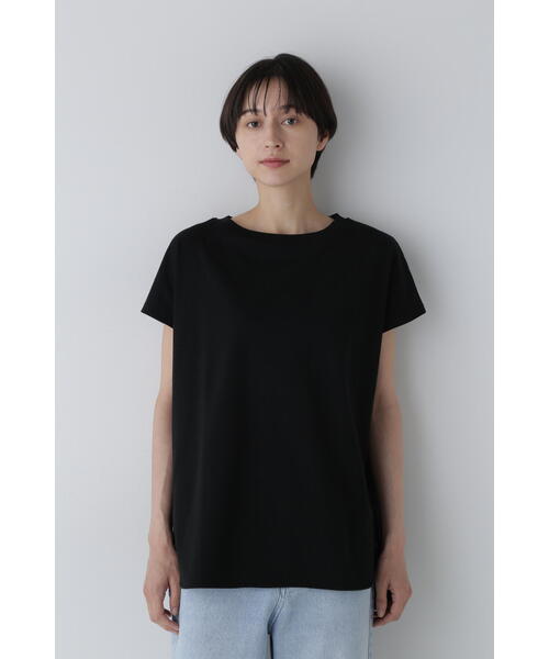 human woman / ヒューマンウーマン ◆フレンチスリーブ天竺Ｔシャツ human woman tシャツ フレンチスリーブ天竺Tシャツ レディース