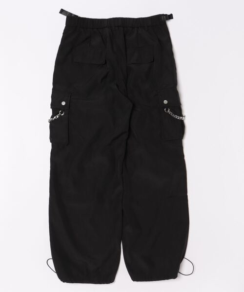 カーゴパンツ a.p.o.v. ドレープチェーンナイロンカーゴパンツ メンズ
