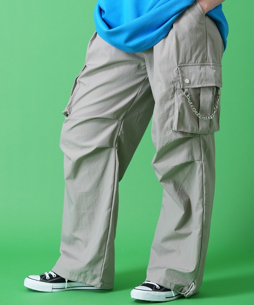 【新品】Pond Apollobrand カーゴパンツ カーゴパンツ a.p.o.v. ドレープチェーンナイロンカーゴパンツ メンズ
