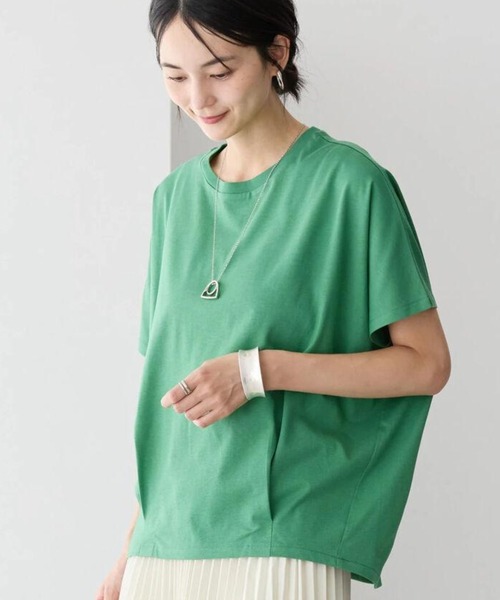 AMERICAN HOLIC tシャツ 接触冷感裾タックカットプルオーバー