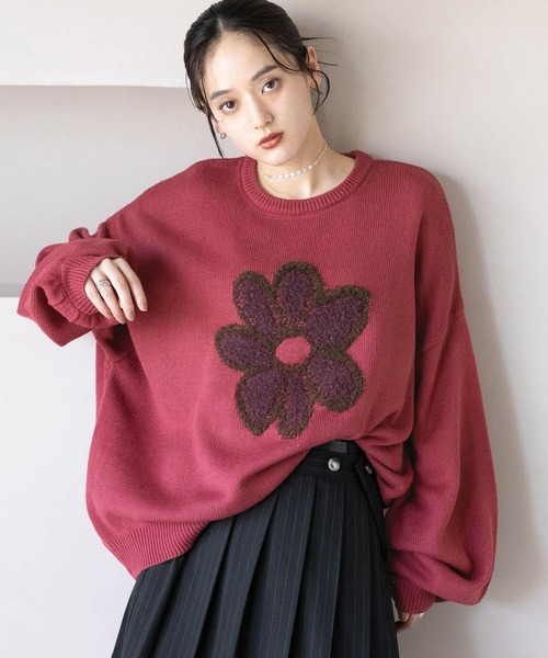 【美品】 希少 マクマーンウーレン フラワー ニット セーター ウール 花柄 美品】 希少 マクマーンウーレン フラワー ニット セーター