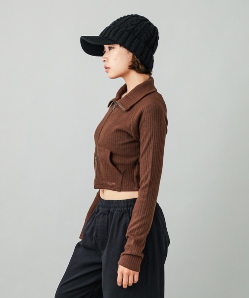 X-girl（エックスガール） tシャツ DOUBLE ZIP UP COMPACT CARDIGAN