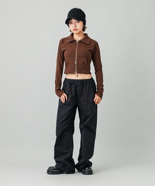 カール X-girl（エックスガール） tシャツ DOUBLE ZIP UP COMPACT CARDIGAN