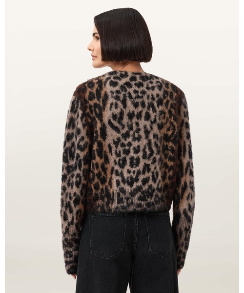 ALLSAINTS（オールセインツ） カーディガン WICK LEOPARD JACQUARD
