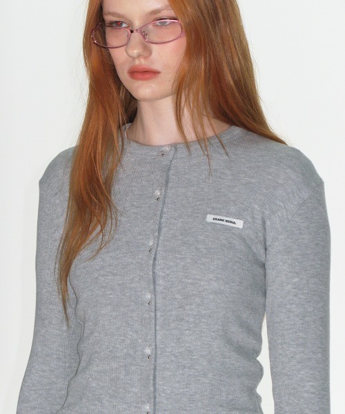 CRANK（JACKALL） カーディガン KNIT STUD BUTTON CARDIGAN レディース