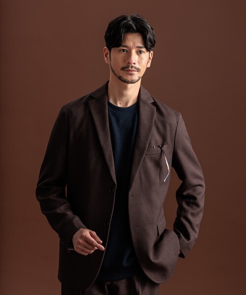 THE SHOP TK ジャケット テーラードジャケット バーズアイ