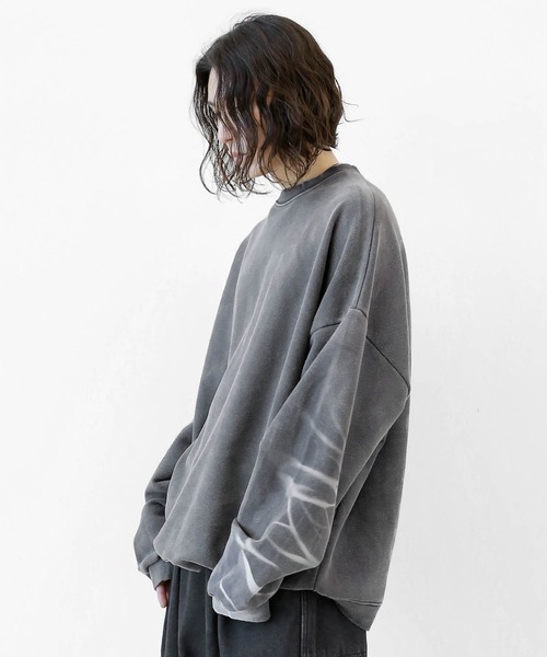 DONDUP 25SS スウェット・トレーナー マルチカラー 異素材ドロストラインスウェット/AMERICAN HOLIC（アメリカン