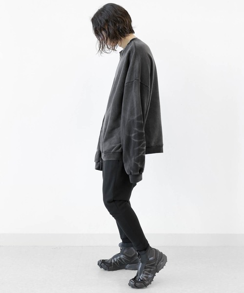minsobi デニムミックス ビッグシルエットスウェット ミンソビ minsobi（ミンソビ）の「デニムミックス ビッグシルエット