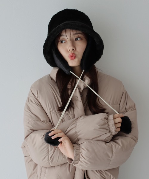 BLUEEAST（ブルーイースト） 帽子 ハット 耳当て付き2WAYファー