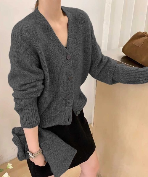 カーディガン タイセットカラーカーディガン レディース : ZOZOTOWN