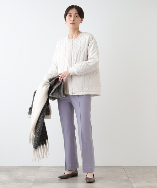 INDIVI（インディヴィ） パンツ 「洗える／高ストレッチ」ストレート